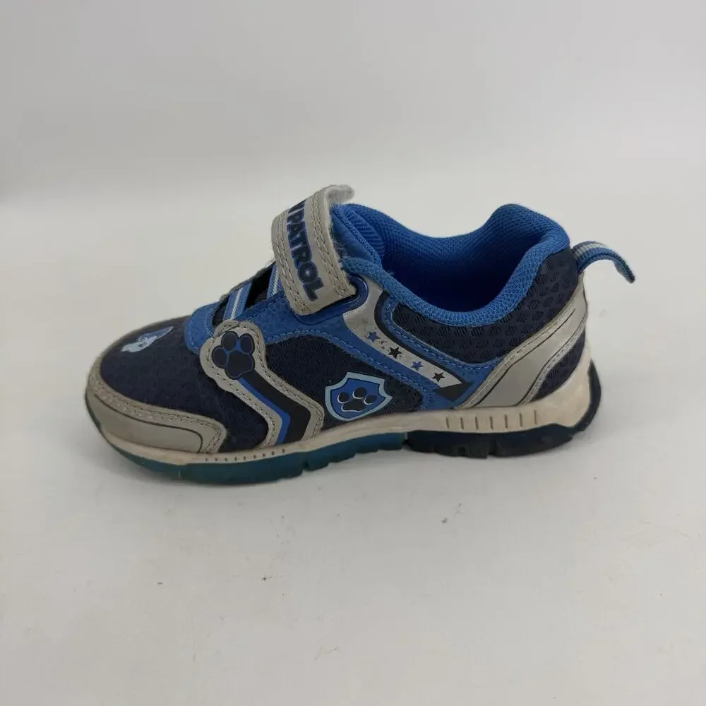 Nickelodeon Paw Patrol Light Up Sneakers Kids Size 9 Blue Cartoon